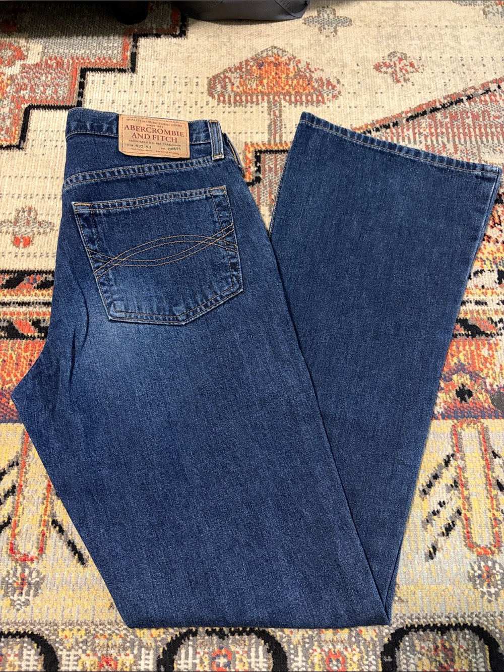 Abercrombie & Fitch Dark Blue Flare Jeans